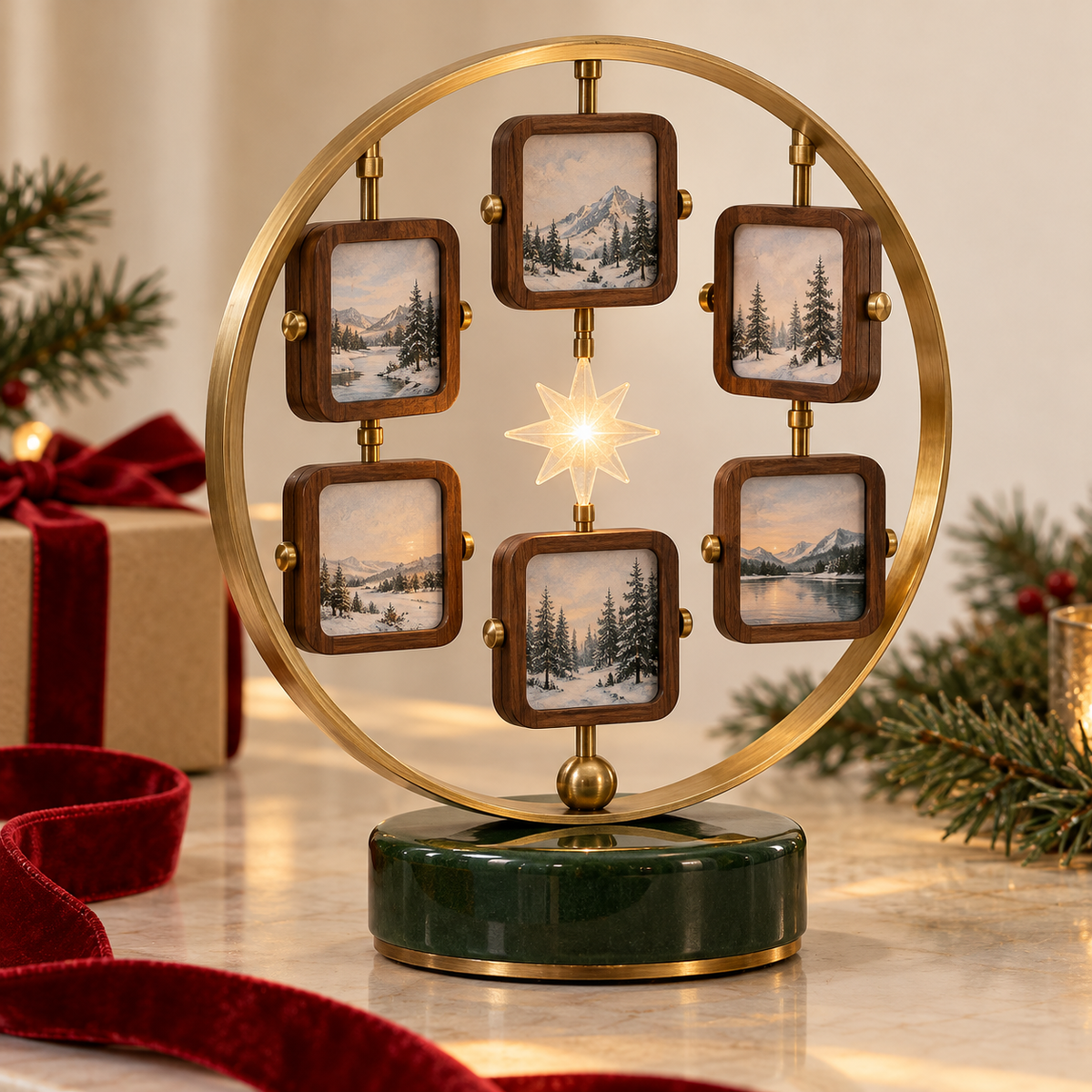 Christmas Star Photo Display