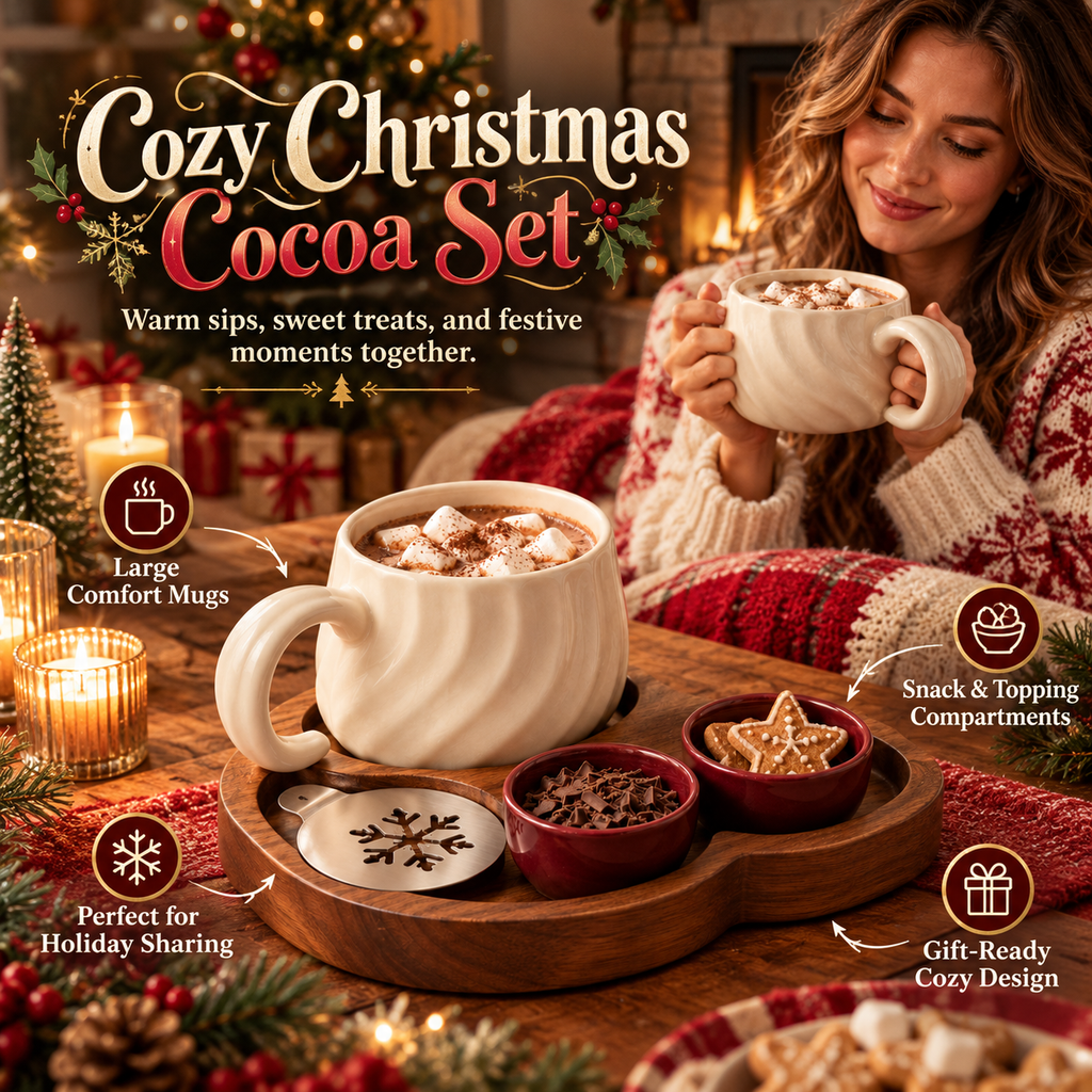 Christmas Cocoa Mug Set