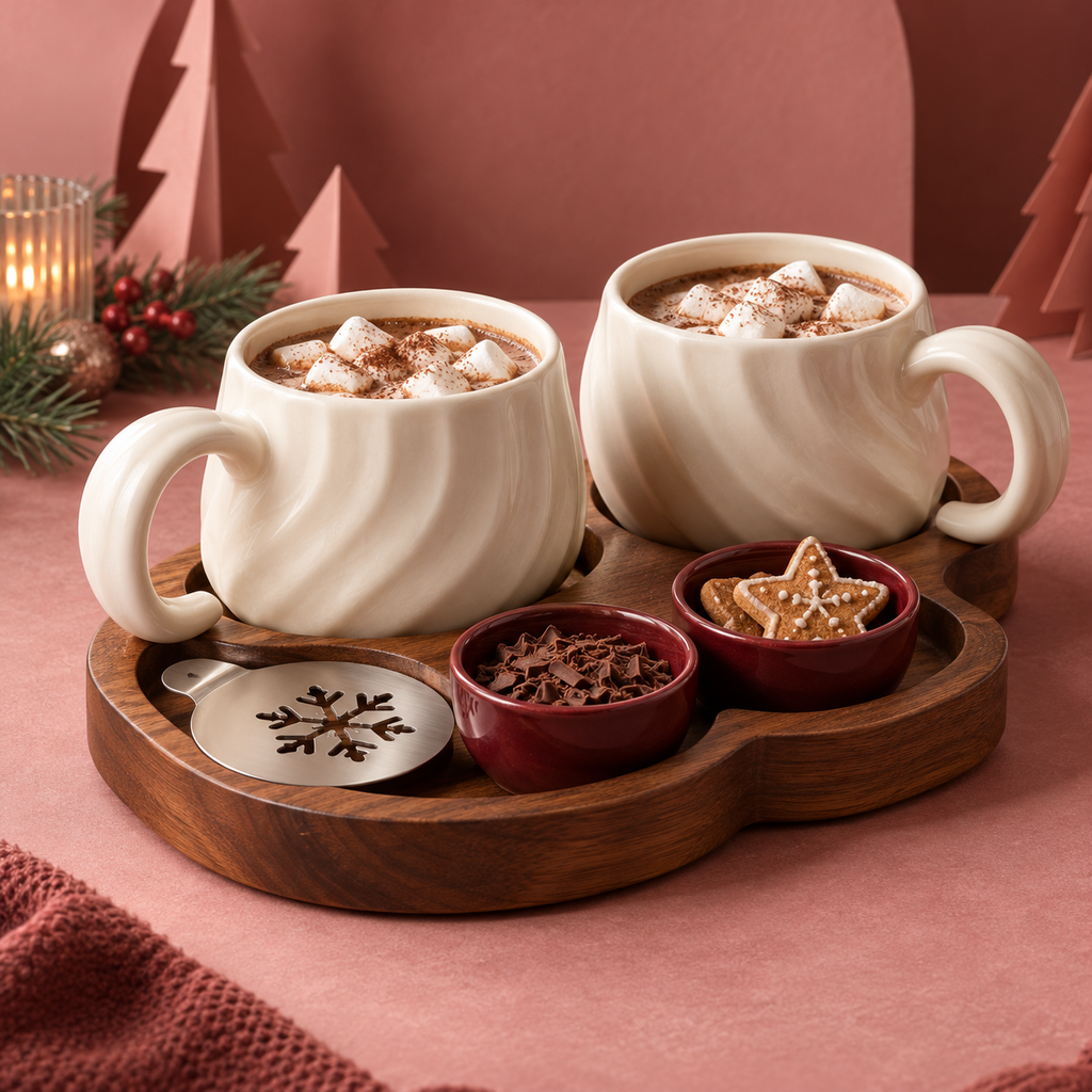 Christmas Cocoa Mug Set