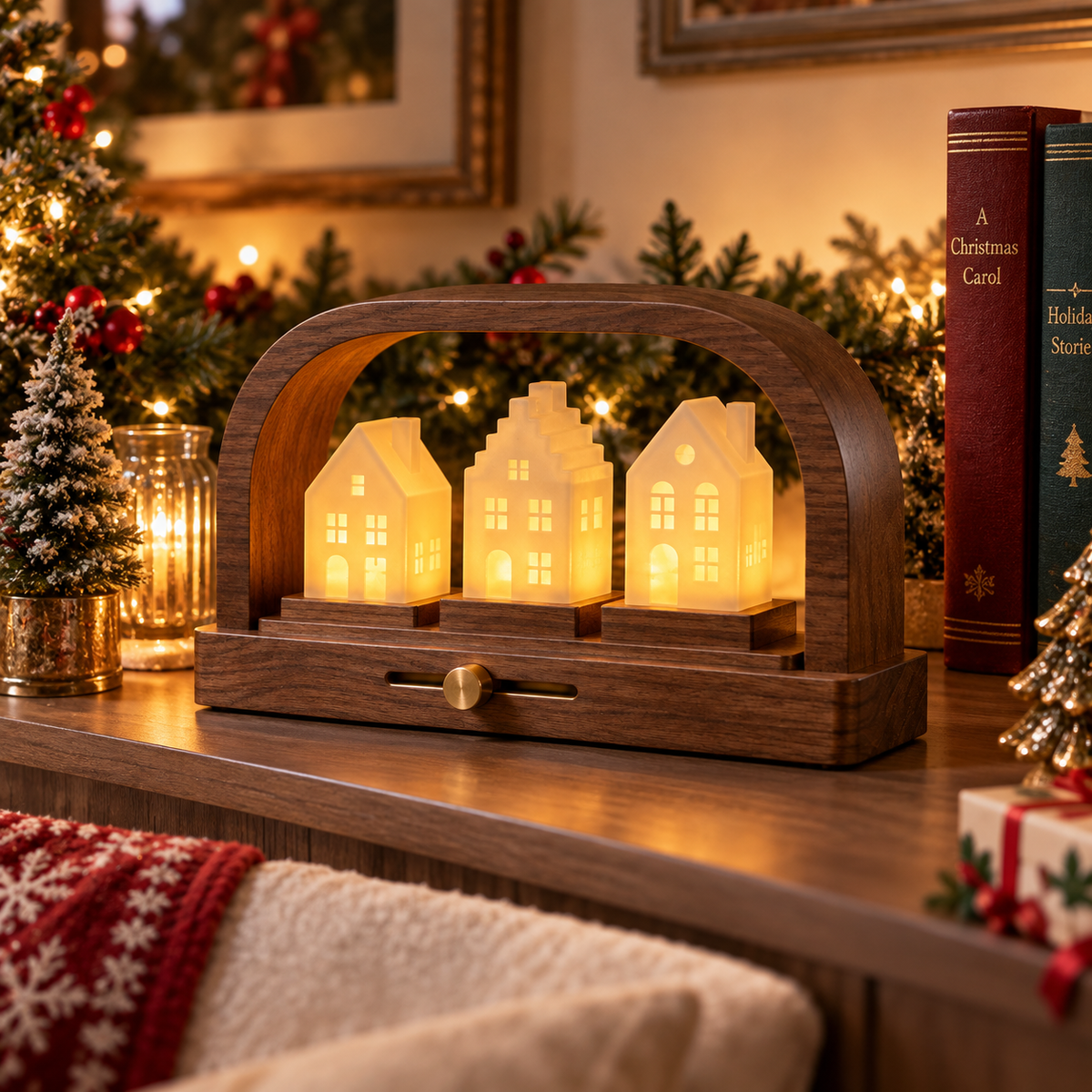 Christmas Village Table Lamp