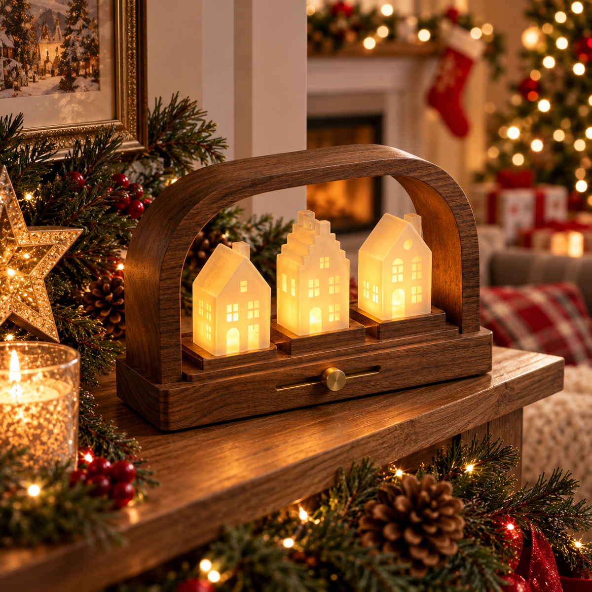 Christmas Village Table Lamp