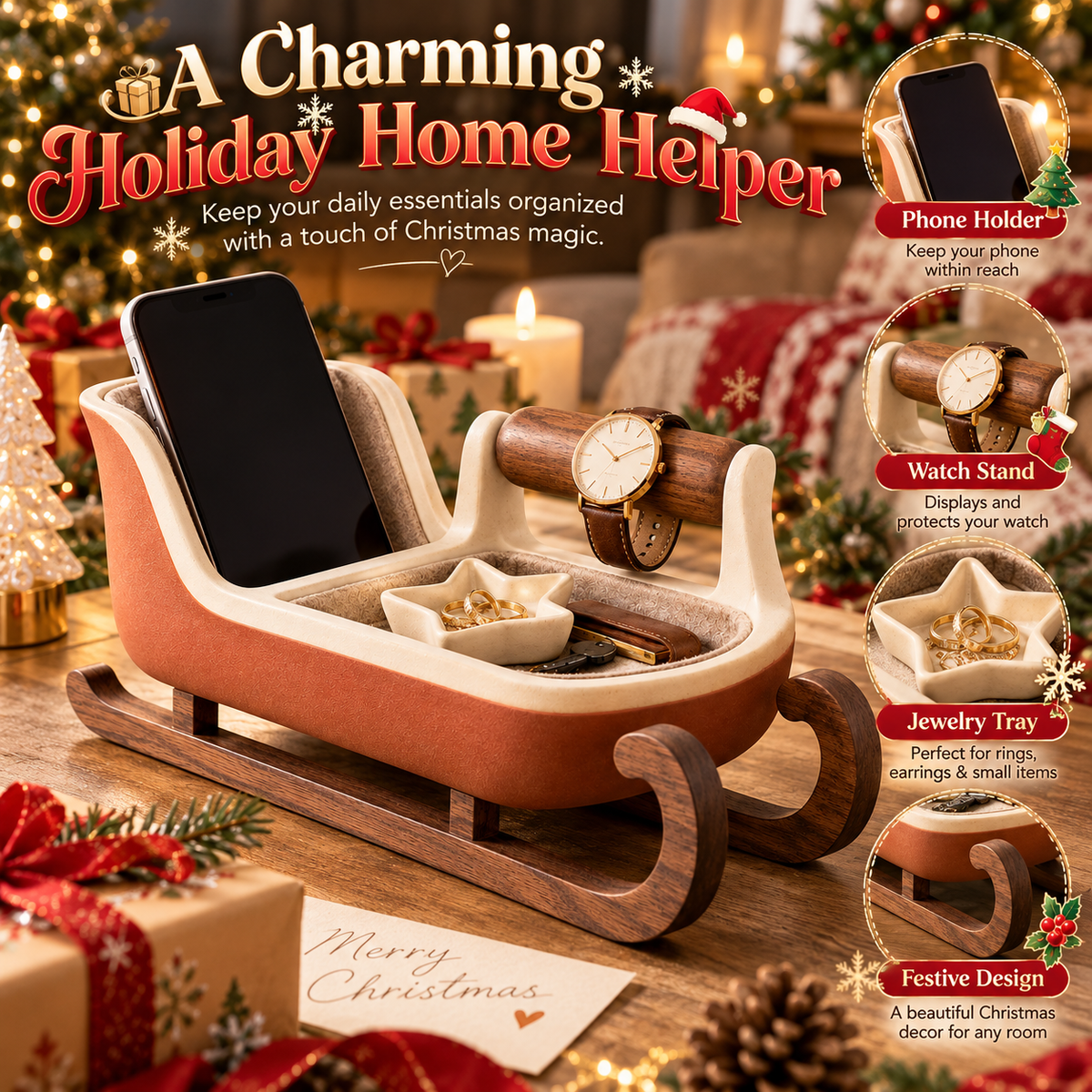 Christmas Sleigh Organizer